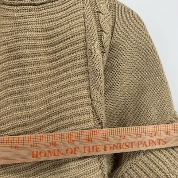 Vtg 2b BEBE Y2K Cardigan Fisherman Knit Professional Neutral Office Women Small - Picture 13 of 14